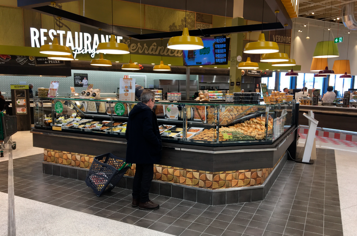 Supermarket display cases