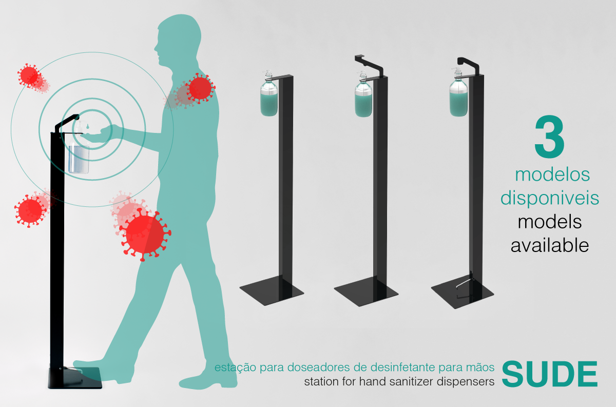 STATION DE DÉSINFECTION DES MAINS