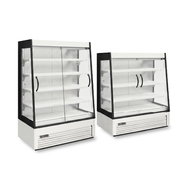 Expositores alimentares refrigerados compactos com portas de vidro FUTURO 2