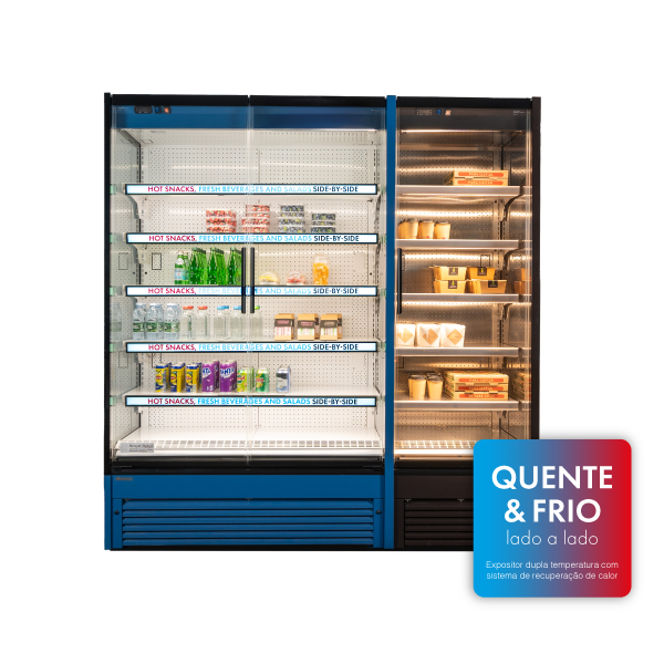 FUTURO 2 DT dual temperature multideck for hot and cold display