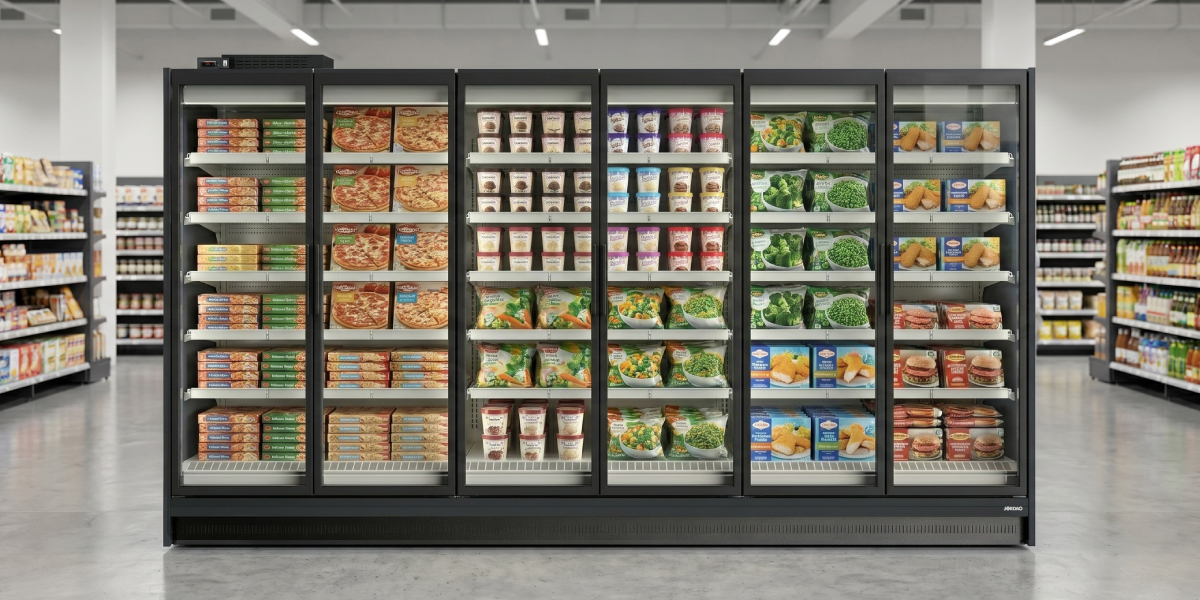 Frozen food display in FUTURO 2 multidecks