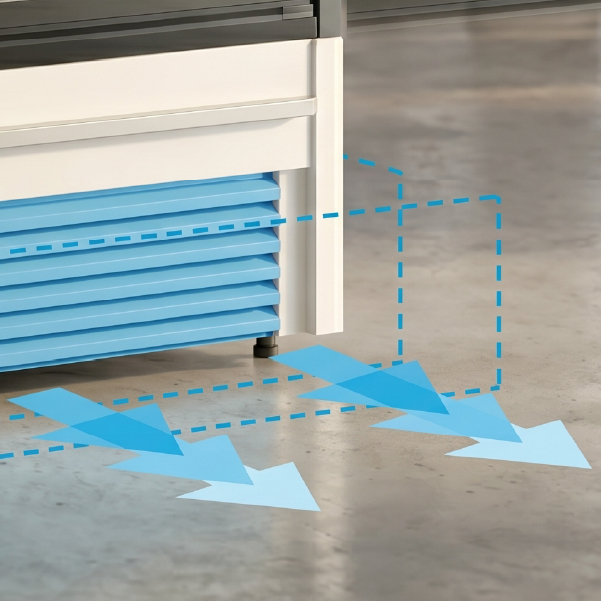 Removable lower panel for maintenance access