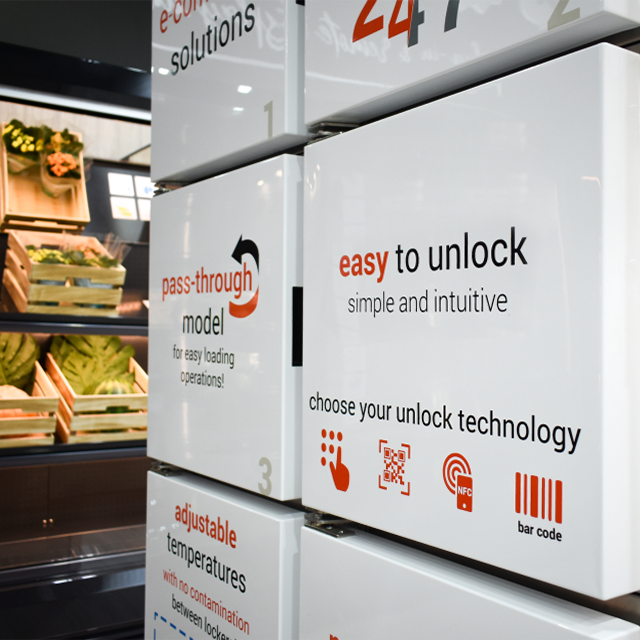 Automated lockers Click & Collect from JORDÃO INNOVCOOL.