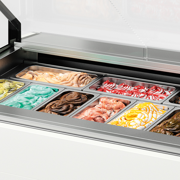 Cuvettes de glaces dans la vitrine pour glaces Kubo - JORDÃO® 